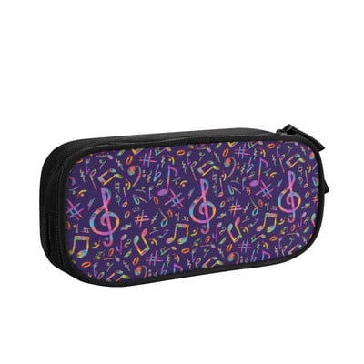 Prilagođeni glazbeni glazbeni instrumenti Slatke pernice Djevojčice Dječaci Glazbene note velikog kapaciteta Torba za olovke Školski pribor