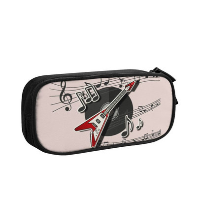 Prilagođeni glazbeni glazbeni instrumenti Slatke pernice Djevojčice Dječaci Glazbene note velikog kapaciteta Torba za olovke Školski pribor
