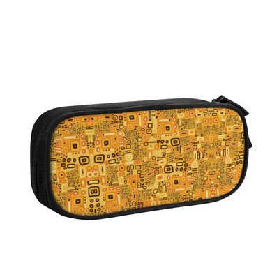 Slatka žena u zlatnim pernicama za djevojčice i dječake velikog kapaciteta The Kiss by Gustav Klimt Torba za olovke Pribor