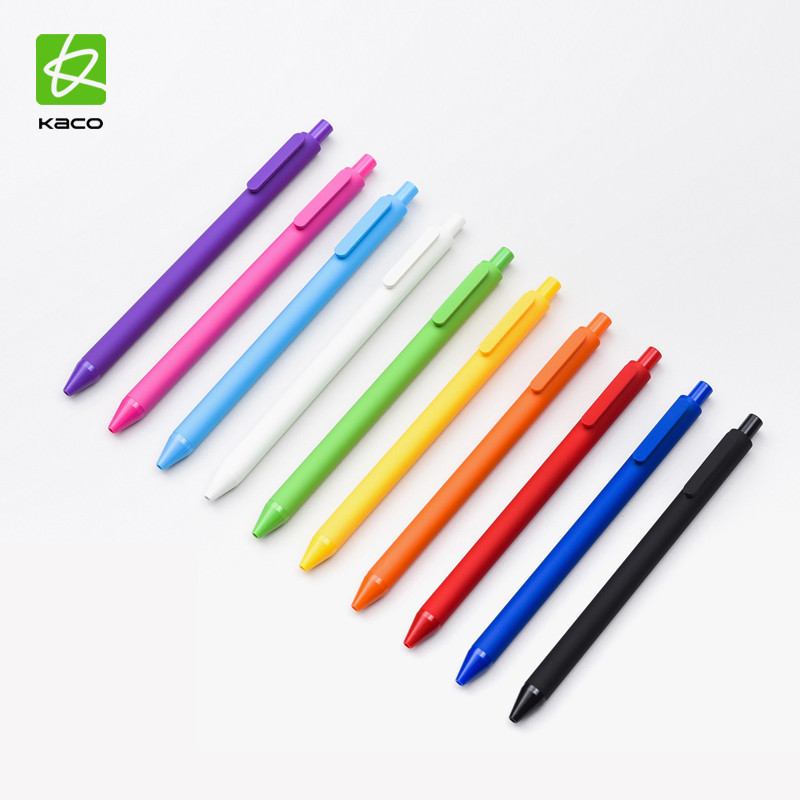 10 ks originálnych gélových per Kaco Pen 0,5 mm, podpisovacie pero, jadro, odolné podpisovacie pero, náplň, hladké písanie pre školskú kanceláriu, inteligentnú domácnosť