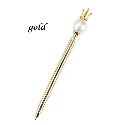 Kreativna velika lopta Kruna Metalna kemijska olovka Olovka sa suhim cvijećem Instrument za poslovni potpis Rotacijska uljana olovka Pribor Gel olovke