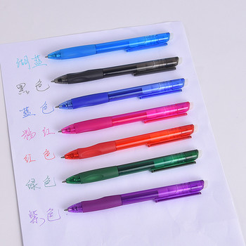 0,7/0,5 мм пълнител за изтриваема писалка, син, черен, 8-цветен превключвател за въртене на канцеларски материали, прибираща се изтриваема гел-писалка, миеща се дръжка