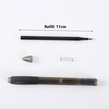 0,7/0,5 мм пълнител за изтриваема писалка, син, черен, 8-цветен превключвател за въртене на канцеларски материали, прибираща се изтриваема гел-писалка, миеща се дръжка