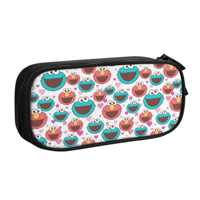 Kawaii Cartoon Sesame Street Cookie Monster pernica za djevojčice i dječake, prilagođena torba za olovke velikog kapaciteta, kutija za školski pribor