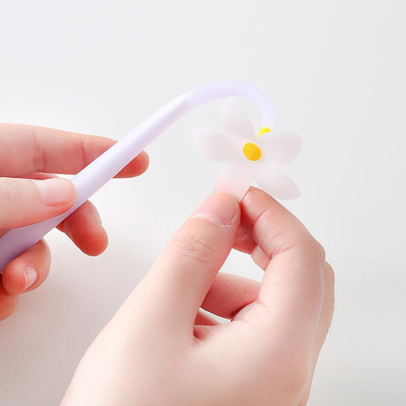 Magiškas rašiklis! Peach Blossom gelio rašiklis, galintis pakeisti spalvą Gėlių spalvotas rašiklis 4 vnt. / part