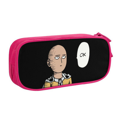 Kohandatud Anime One Punch Print Armas pliiatsitase poisile tüdrukule Suure mahutavusega pliiatsikott koolitarbed