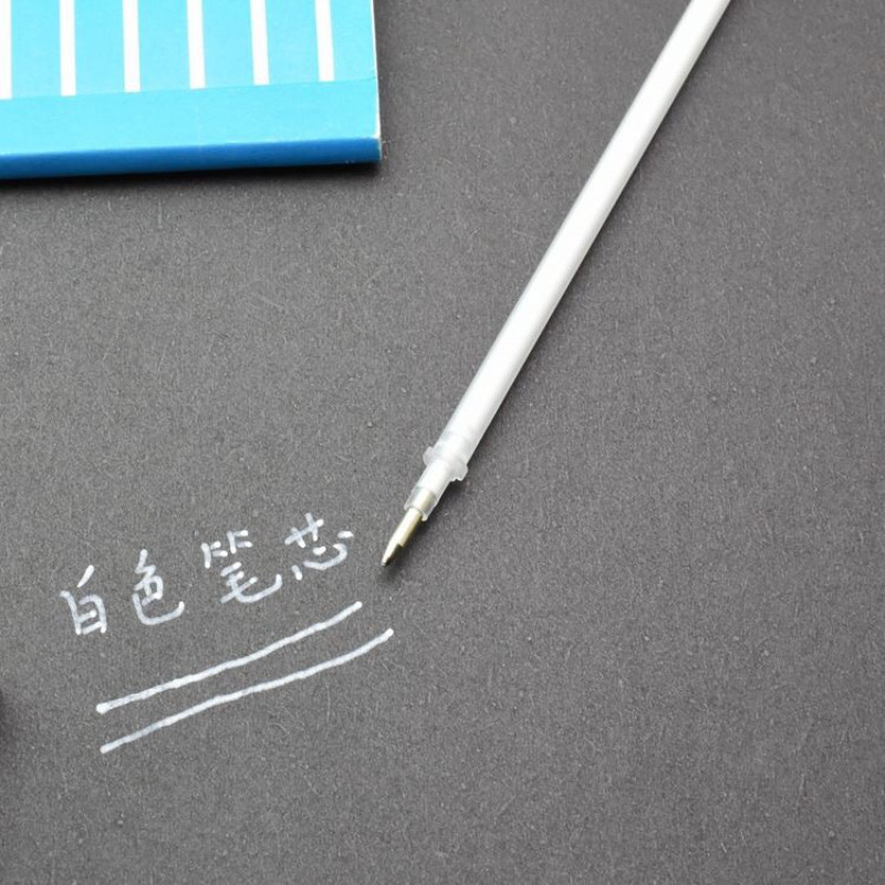 2 kom + 50 komada punjenja/set, zlatno/bijelo/srebrno crtanje, animacija, bijelo punjenje, posebno za studente, crna kartica za kaligrafiju 0,8 mm