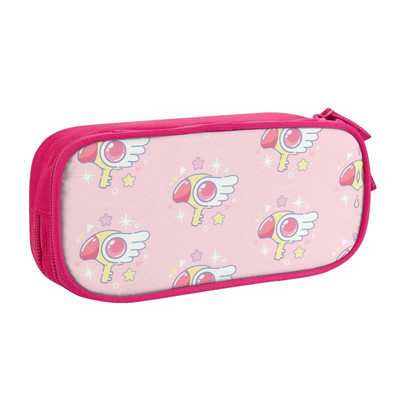Cardcaptor Sakura Sealing Staff Chibi peračníky pre dievčatá s veľkou kapacitou, japonská manga, anime, peračník, puzdro, študentské písacie potreby