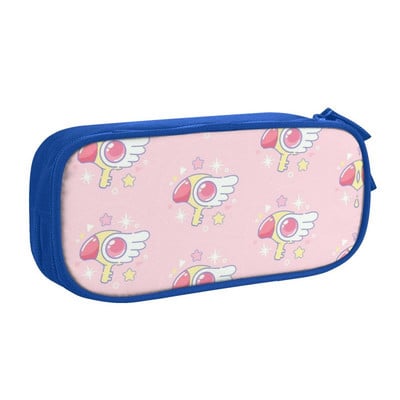 Cardcaptor Sakura Sealing Staff Chibi peračníky pre dievčatá s veľkou kapacitou, japonská manga, anime, peračník, puzdro, študentské písacie potreby