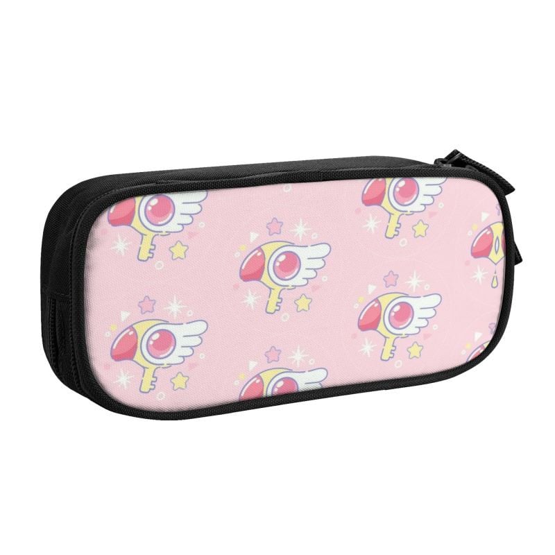 Cardcaptor Sakura Sealing Staff Chibi peračníky pre dievčatá s veľkou kapacitou, japonská manga, anime, peračník, puzdro, študentské písacie potreby