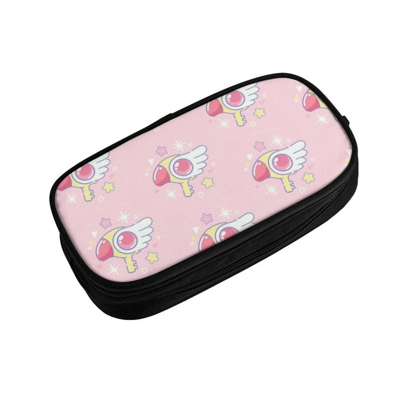 Cardcaptor Sakura Sealing Staff Chibi peračníky pre dievčatá s veľkou kapacitou, japonská manga, anime, peračník, puzdro, študentské písacie potreby