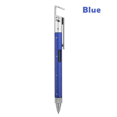 Pix multifuncțional creativ, șurubelniță, pix, pix, nivel cu spirit, Suport din plastic pentru telefon, instrument de scris pentru papetărie