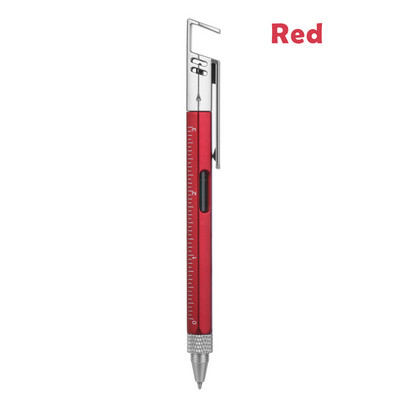 Pix multifuncțional creativ, șurubelniță, pix, pix, nivel cu spirit, Suport din plastic pentru telefon, instrument de scris pentru papetărie