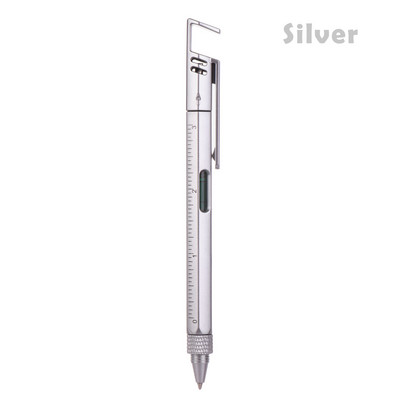 Pix multifuncțional creativ, șurubelniță, pix, pix, nivel cu spirit, Suport din plastic pentru telefon, instrument de scris pentru papetărie