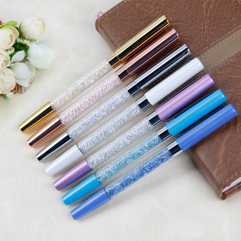 PHANTACI Creative Metal Crystal Diamond kemijska olovka Set papirnatih kemijskih olovki s potpisom od 0,5 mm za uredski školski pribor