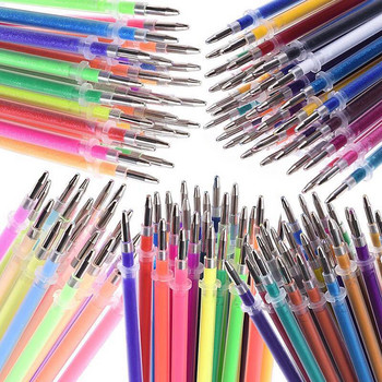 EZONE 12/24/36/48 Colors Flash Gel Pen Highlight Cute Candy Color Full Shinning Refill For Children Painting Graffiti Art Supply