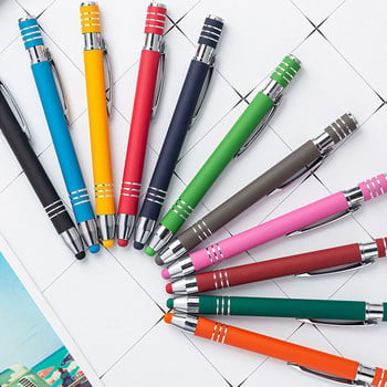 Πολύχρωμο Universal Metal with Refill Touch Screen Pen Ballpoint Στυλό Σχολική γραφική ύλη Γραφίδα τηλεφώνου υπολογιστή