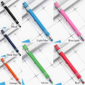 Πολύχρωμο Universal Metal with Refill Touch Screen Pen Ballpoint Στυλό Σχολική γραφική ύλη Γραφίδα τηλεφώνου υπολογιστή