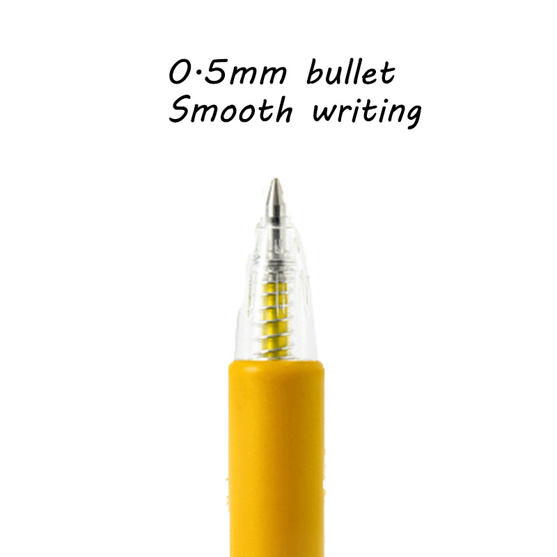 6 krāsu/komplekts Kawaii krāsainas izvelkamas lodīšu pildspalvas 0,5 mm žurnālam Cute kancelejas piederumu gēla pildspalvu komplekts skolas un biroja rakstīšanai