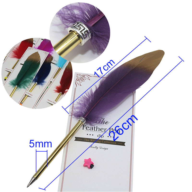 2 kom pernate kemijske olovke u spreju Zlatna metalna olovka za potpis Četkica za božićni dar Olovka za vjenčanje s potpisom Kreativni pribor