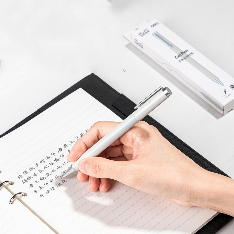 Deli Nusign metāla gēla pildspalvas ar uzpildīšanu Xiaomi Sign Pen Gludi rotējošai, zema taustiņa elegantām un stingrām biroja biznesa kancelejas precēm