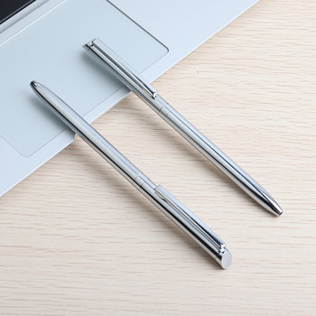 1 τεμ. GENKKY Office Metal Ballpoint Στυλό Εμπορικά Περιστροφικά Στυλό για Σχολικό Γραφείο Core από ανοξείδωτο ατσάλι Exquisite