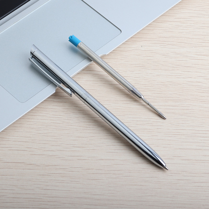 1kom GENKKY uredske metalne kemijske olovke Komercijalne rotacijske kemijske olovke za školu Ured Izvrsna jezgra od nehrđajućeg čelika