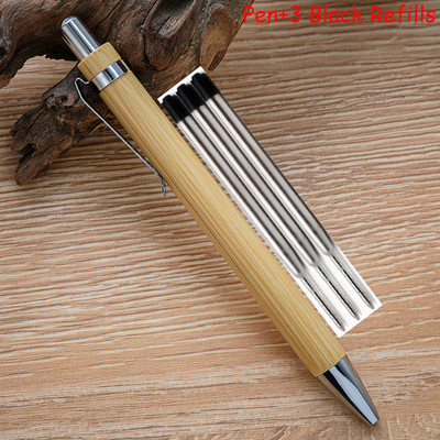 Bambuko rutulinis rašiklis lazeriu išgraviruotas pagal individualų logotipą