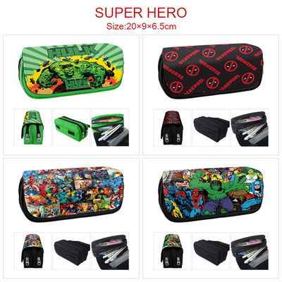 Pernica Marvel Super Hero Anime periferna torba za olovke velikog kapaciteta Pernica s dvostrukim patentnim zatvaračem Pernica za studente
