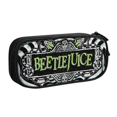 Roztomilý peračník Beetlejuice Sandworm pre chlapcov a dievčatá, veľká kapacita, hororový film s motívom Tima Burtona, školské potreby
