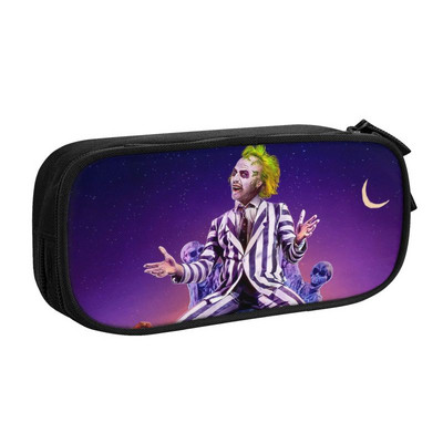 Roztomilý peračník Beetlejuice Sandworm pre chlapcov a dievčatá, veľká kapacita, hororový film s motívom Tima Burtona, školské potreby