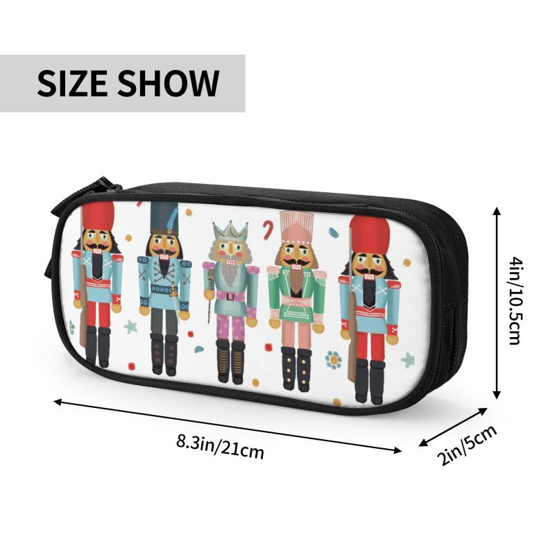 Spragtuko vakarėlio pieštukų dėklas mergaitėms berniukams Didelės talpos Kalėdų Spragtukai Žaislinis kareivis pieštukų dėžutė Mokykliniai aksesuarai