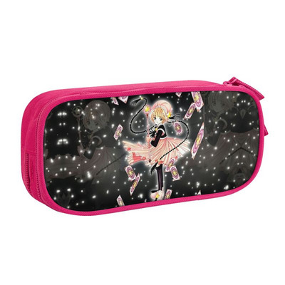 Anime Girl Sakura Kinomoto tolltartók fiúknak Gilrs nagy kapacitású Cardcaptor Sakura Manga tolltartó táska iskolai kiegészítők