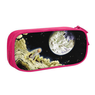 Space Planet Hero One Punch Man pieštukų dėklai mergaitei berniukui Didelės talpos mados Japonija Anime Saitama Pen Bag Box Mokykliniai reikmenys