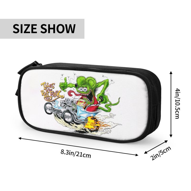 Individualizuotos pasakos apie žiurkę Fink Kawaii pieštuko dėklas mergaitei berniukui didelės talpos animacinių filmų monstras pieštukų krepšys studentams raštinės reikmenys