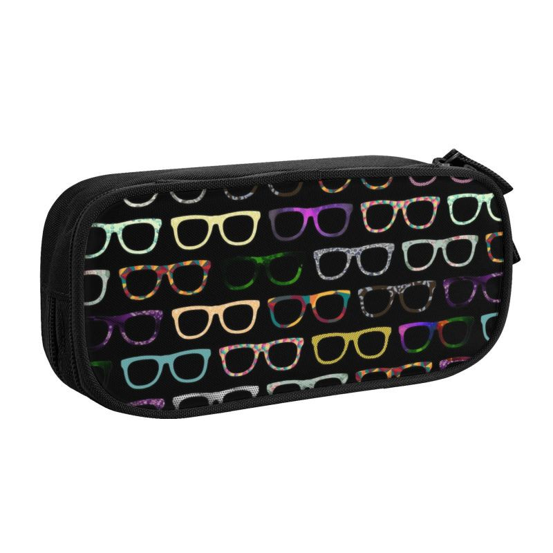 Prilagođene retro naočale Hipster slatke pernice Djevojčice Dječaci Veliki kapacitet Optičar Optometrist Pernica Školski pribor