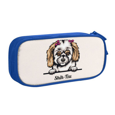 Μολυβοθήκες Kawaii Peeking Dog Shih Tzu για κορίτσια αγόρια Μολυβοθήκες Μεγάλης χωρητικότητας Χαρτικά