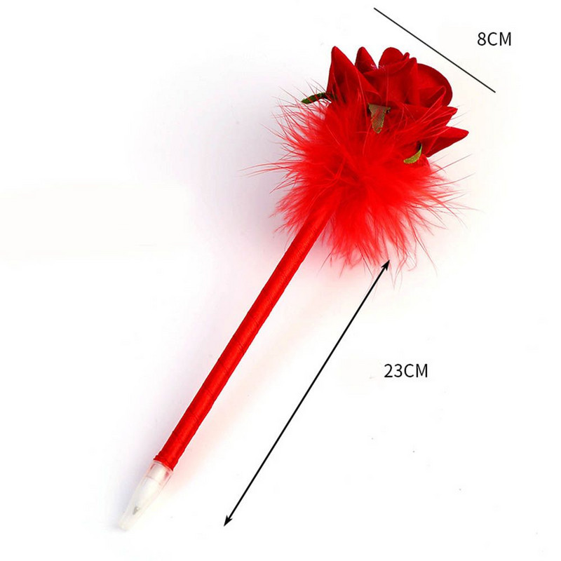 0,7 χιλιοστά μπλε μελάνι τριαντάφυλλο λουλούδι στυλό προσομοίωσης λουλούδι δώρου για τη γιορτή της μητέρας Σχολικό στυλό γραφείου Σταθερά είδη γραφής