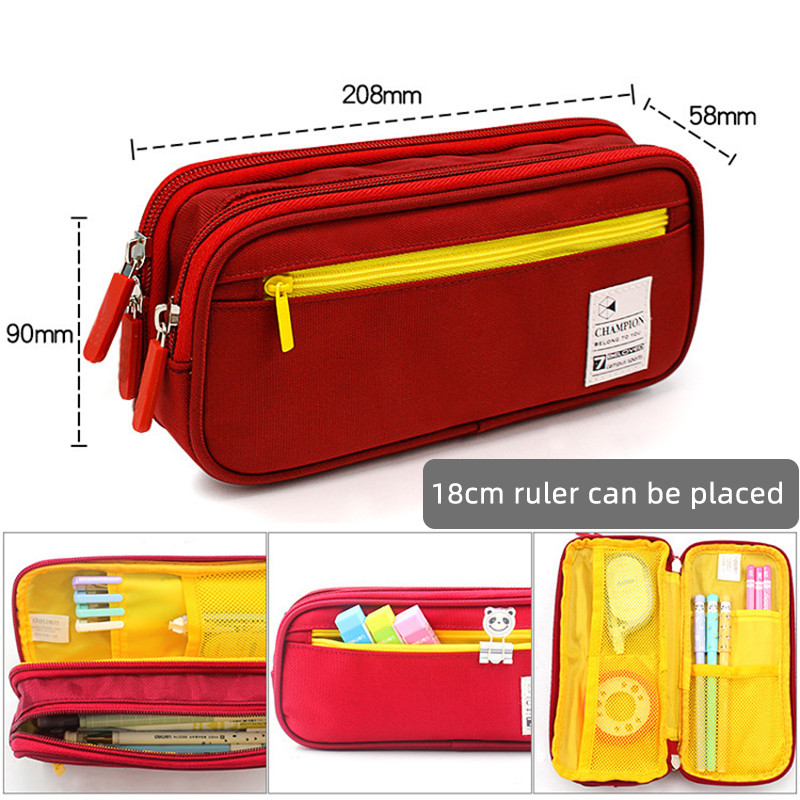 Δημιουργική μολυβοθήκη Cute Student Θήκες μολυβιών Μεγάλες τσάντες στυλό Κουτί αποθήκευσης Αγόρι κορίτσι Παιδί Μεγάλης χωρητικότητας Σχολικά επιστολόχαρτα