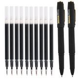 12 db-os gél tintás görgős golyóstoll, közepes vonalú (0,7 mm), iskolai irodaszer, fekete VAGY kék tinta