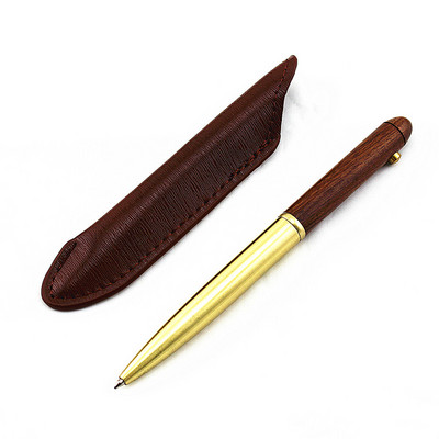 Ξύλινα στυλό Rollerball στυλό Ροζ χρυσό στυλό για γράψιμο διαφημιστικών δώρων Προσαρμοσμένο στυλό μπάλας