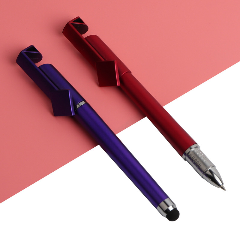 10PCS/LOT GENKKY Novost 3 u 1 višenamjenska gel olovka Stylus u mobilnom telefonu Touch olovka i držač telefona za pisanje 0,5 mm gel olovke