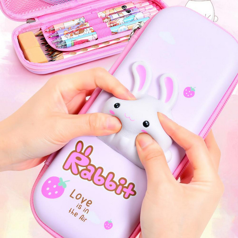 Pernica Crtani Životinja Veliki Kapacitet Višenamjenski Zec Crtani Žaba Medvjed Pen Torba Školski pribor