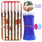 28 bucăți/lot pixuri cu gel ștergebile Set de reîncărcare albastru 0,5 mm Peniță Kawaii pentru fete care scriu coreeană drăguț rechizite școlare Papetarie