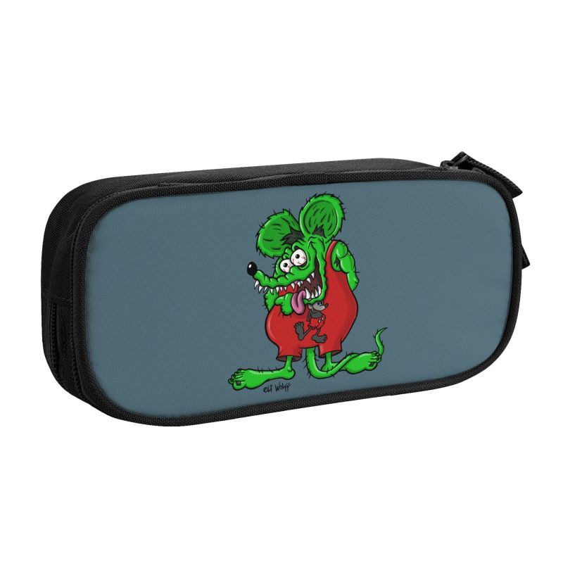 Kawaii Funny Monster Rotten Rat tolltartók fiúknak Gilrs Egyedi rajzfilm nagy tároló tolltáska doboz iskolai kiegészítők
