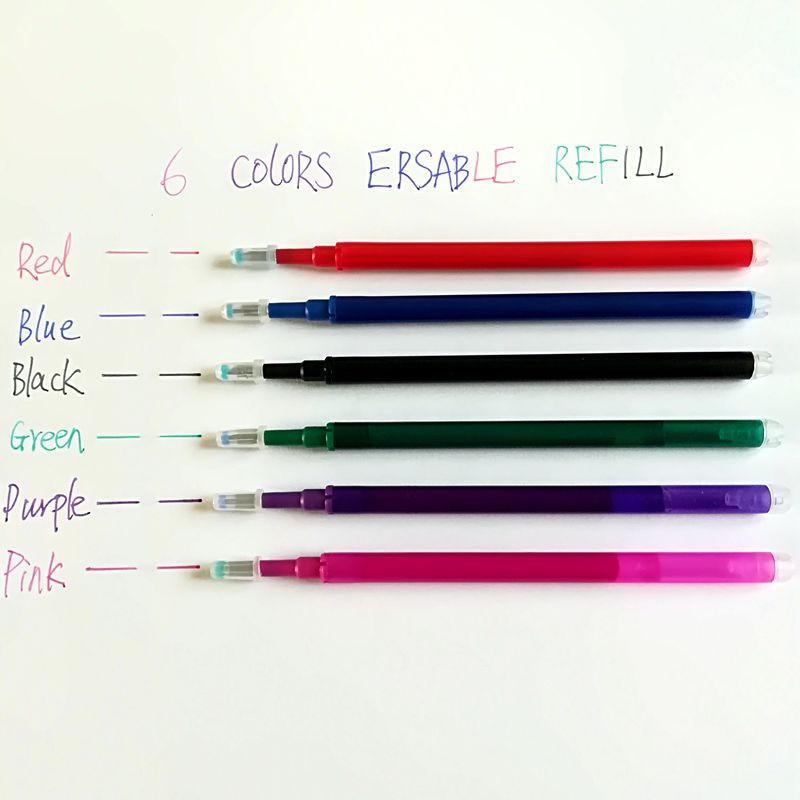 6PCS punilo za brisljive olovke 0,7 mm Frikcijske olovke za gel olovke za punjenje Brisive olovke Frikcijski korejski pribor za pisanje Escolar Papelaria