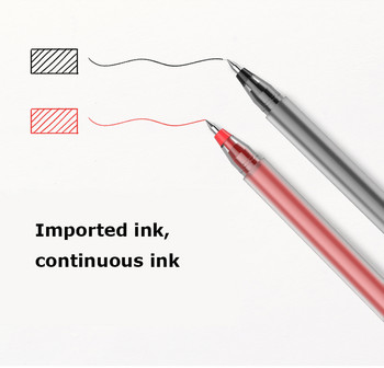 Xiaomi BEIFA Super Writing Gel Pens 0.5MM черен/червен пълнител Bullet Signing Pens 1800M дължина на писане за училищни канцеларски материали