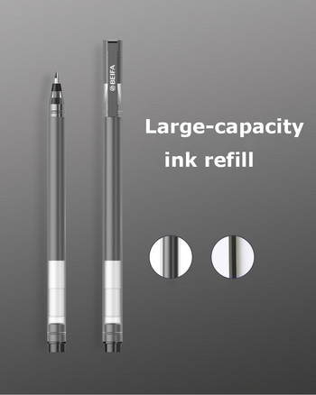 Xiaomi BEIFA Super Writing Gel Pens 0.5MM черен/червен пълнител Bullet Signing Pens 1800M дължина на писане за училищни канцеларски материали