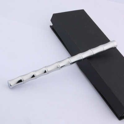 Visokokvalitetni bakreni roler Hemijska olovka Mesing Bambus Spin Zlatna kemijska olovka Uredski školski pribor Pisanje