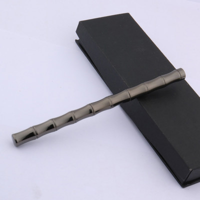 Visokokvalitetni bakreni roler Hemijska olovka Mesing Bambus Spin Zlatna kemijska olovka Uredski školski pribor Pisanje